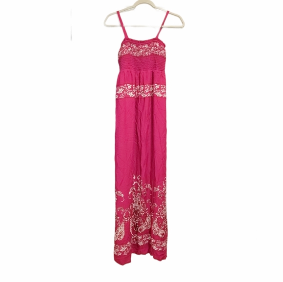 Tommy Bahama Dresses & Skirts - Tommy Bahama Maxi Dress Pink Embroidery
